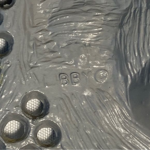 Vintage Earring Tree Jewelry Holder Organizer ELEPHANT Metal 3.5" .Marked Libby - Picture 10 of 11